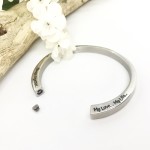 Cremation Ashes Urn Bangle Bracelet personalised with your own words or design