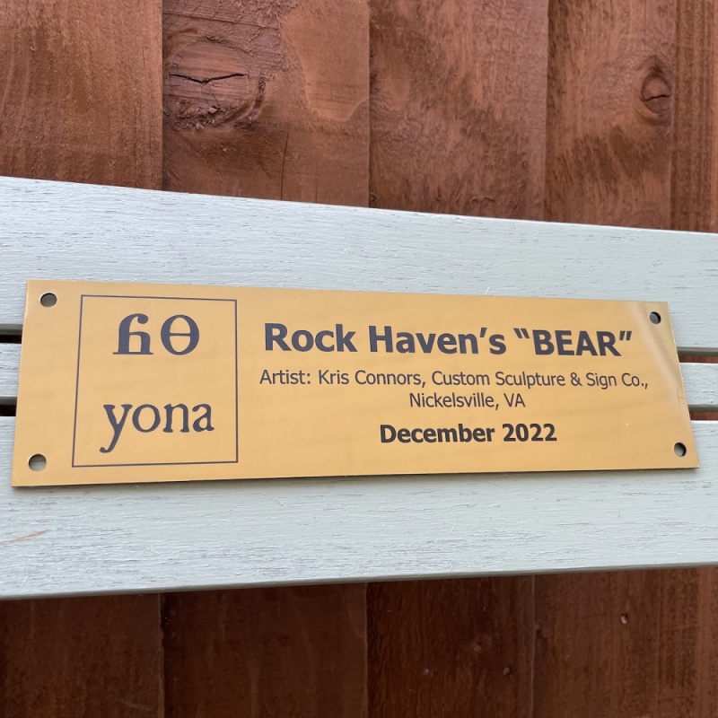 Memorial Plaque in Remembrance Outdoor Bench Plaque with Photograph Personalised 25 x 7cm / 9.84 x 2.75 inch- we also offer custom sizes