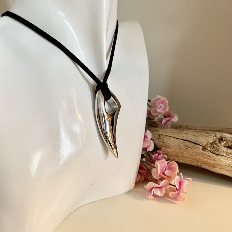 Cremation Ashes Urn Surfers Sharks Tooth Large Shaped Pendent for keepsake, necklace or bracelet personalised with your own words or design