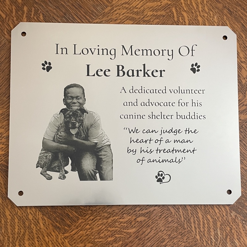 Memorial plaque in remembrance plaque with photograph personalised custom size memorial plaques 25 x 20 cm 9.84 x 7.87 inch various colours