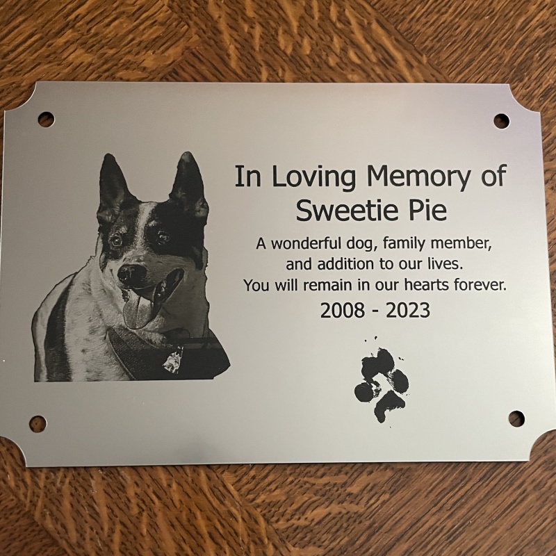 Memorial plaque in remembrance plaque with photograph personalised custom size memorial plaques 18 x 13 cm 7 x 5.11 inch various colours