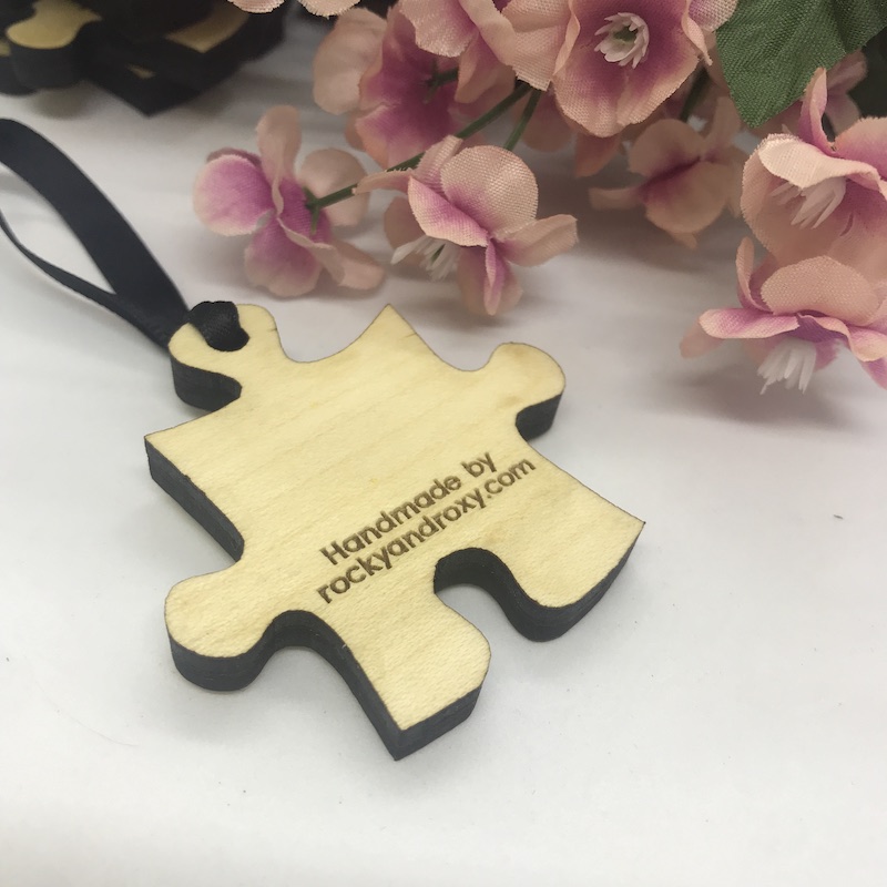 Keepsakes Personalised Solid Wood Jigsaw Pieces Keepsakes for Remembering loved ones BOTH sides engraved