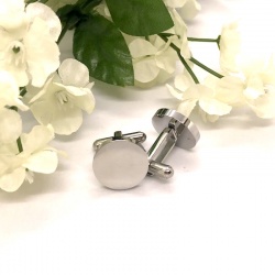 Round Shaped Cufflinks personalised with your own words...